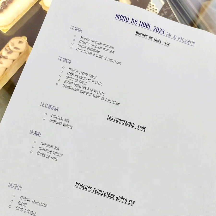 Dessert spécial Noël